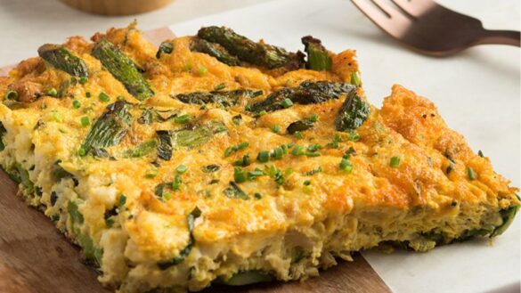 Asparagus & Crabmeat Frittata | Dale and Katie